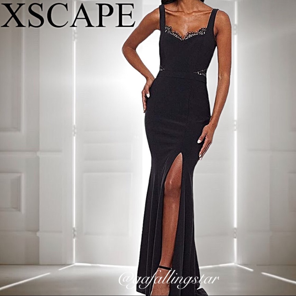 Xscape Lace Embellished Long Formal Gown - Picture 12 of 12